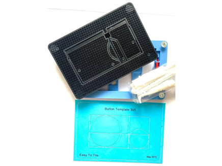 Paslėptas WC Nuleidimo Mygtukas EasyToTile – Geberit Sigma su Blue BASE (3-in-1 Išpjova)