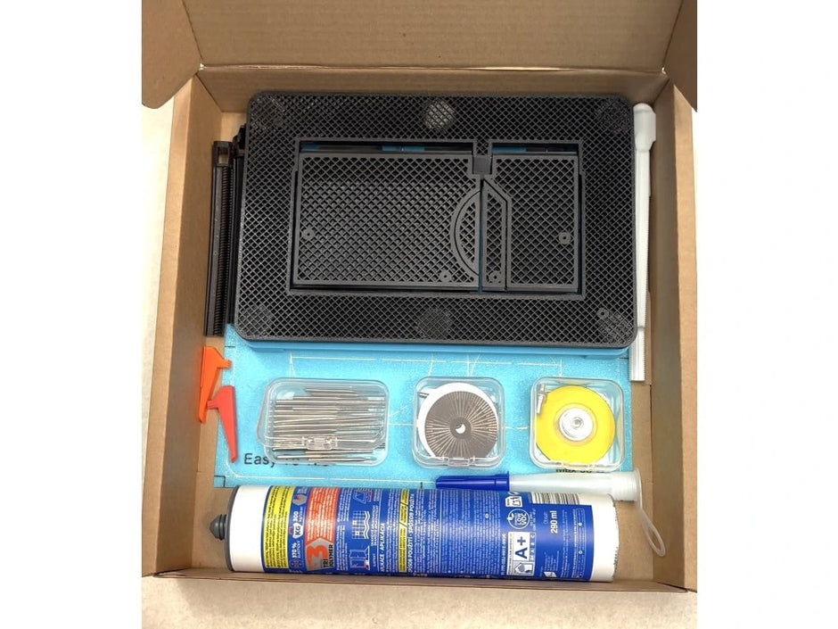 Pilnas Paslėpto WC Nuleidimo Mygtuko Komplektas EasyToTile – Geberit Sigma Round Edge (3-in-1 Išpjova)