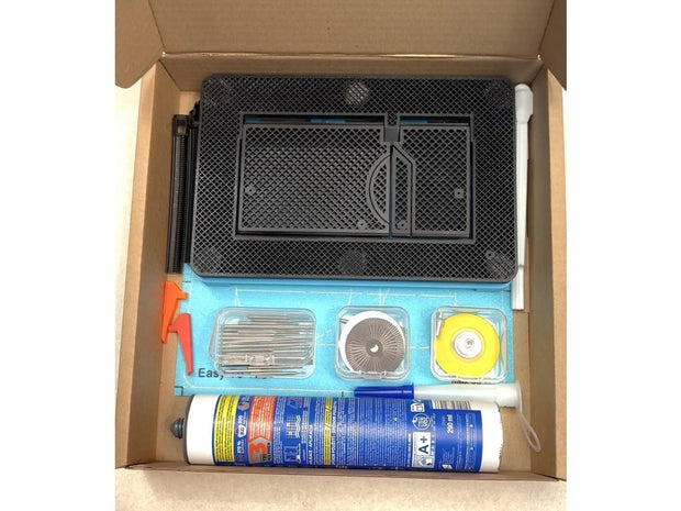 Pilnas Paslėpto WC Nuleidimo Mygtuko Komplektas EasyToTile – Geberit Sigma Round Edge (3-in-1 Išpjova)