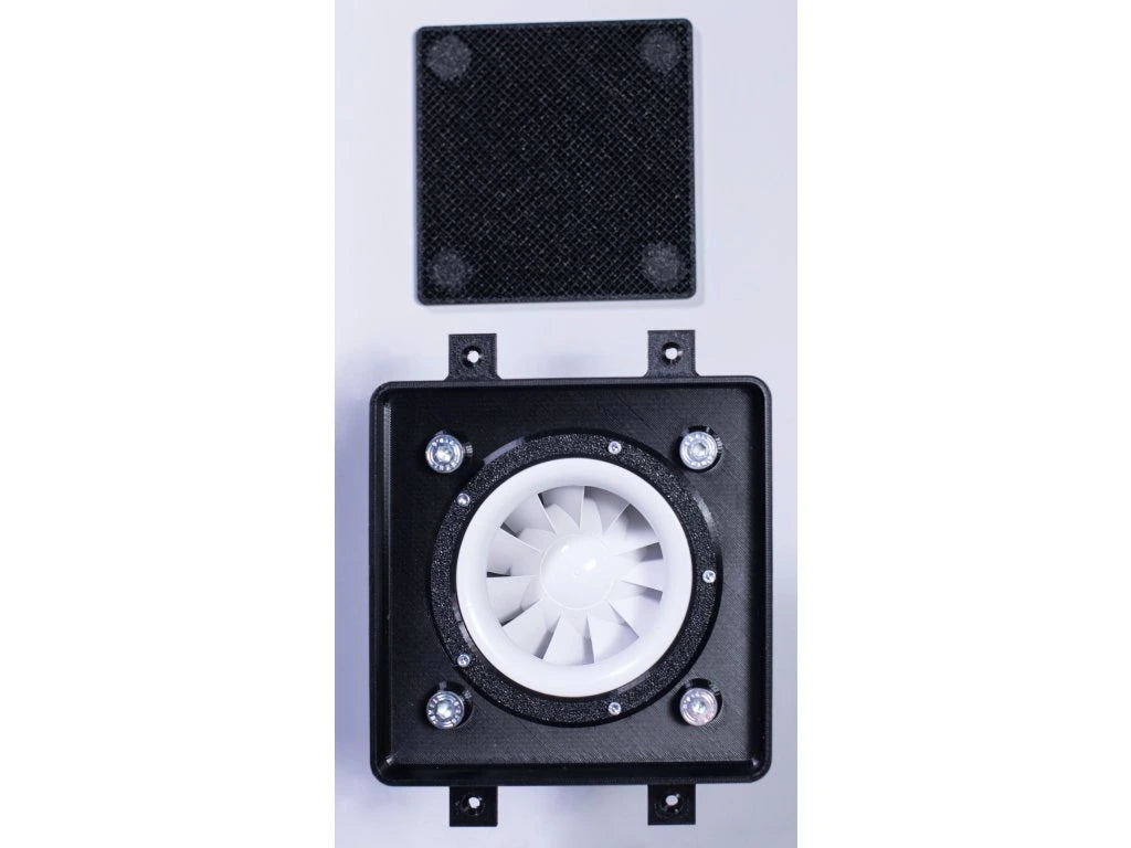 Paslėpta Ventiliatoriaus Sistema EasyToTile Full Set 100 mm (su ventiliatoriumi)