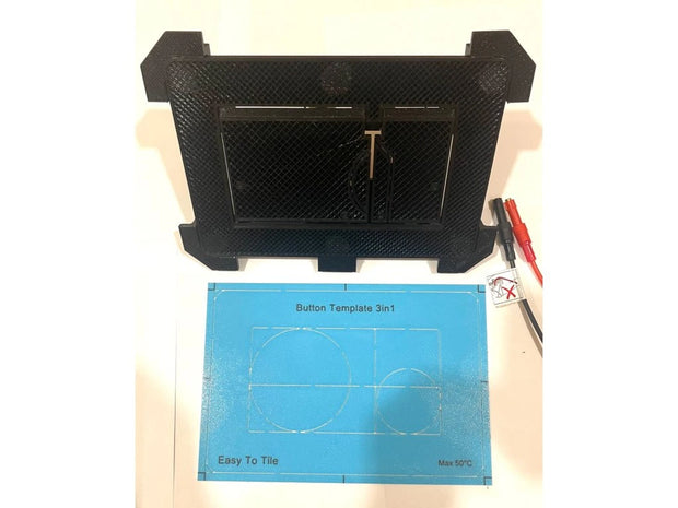 Paslėptas WC Nuleidimo Mygtukas EasyToTile – Villeroy & Boch / Vigour / Conel (Round Edge, 3-in-1 Išpjova)