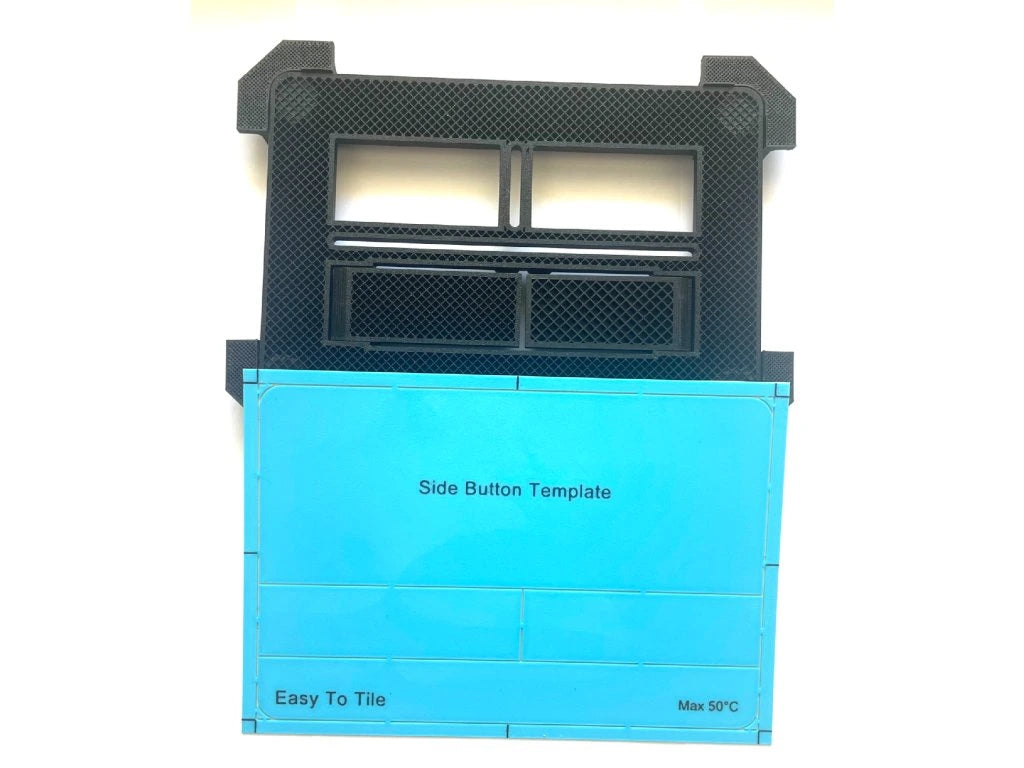 Paslėptas WC Nuleidimo Mygtukas EasyToTile – Geberit Sigma SIDE (su Montavimo Šablonu)