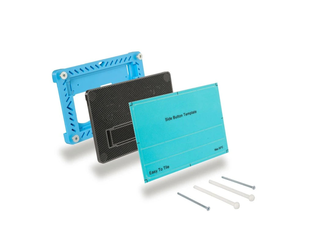 Paslėptas WC Nuleidimo Mygtukas EasyToTile – TECE SIDE (su Montavimo Šablonu)