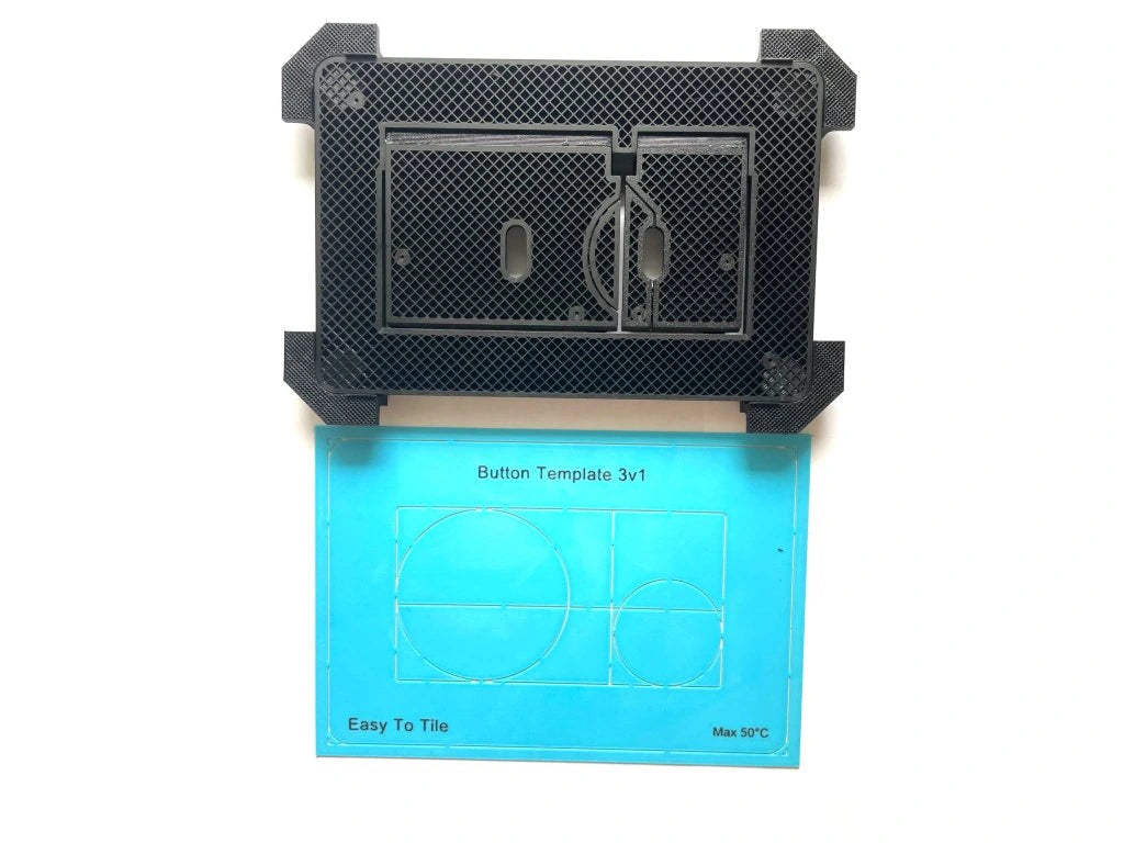 Universalus Integruotas Magnetinis WC Nuleidimo Mygtukas EasyToTile (3-in-1 Išpjova)