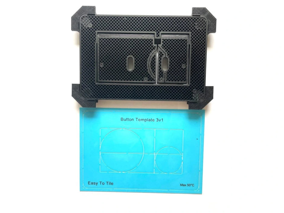 Universalus Integruotas Magnetinis WC Nuleidimo Mygtukas EasyToTile (3-in-1 Išpjova)