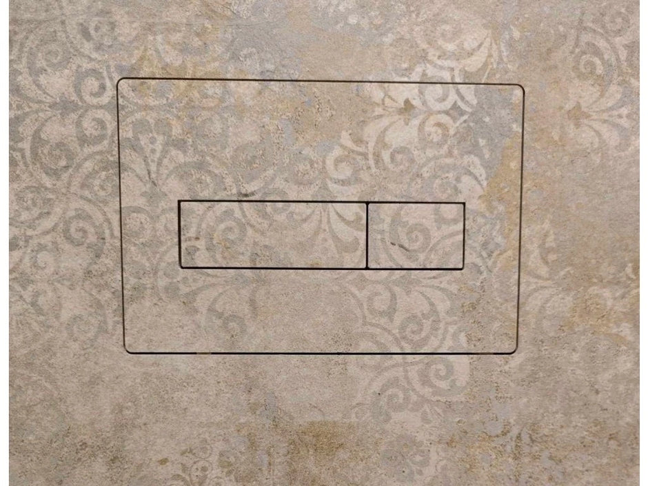 Universalus Integruotas Magnetinis WC Nuleidimo Mygtukas EasyToTile (3-in-1 Išpjova)