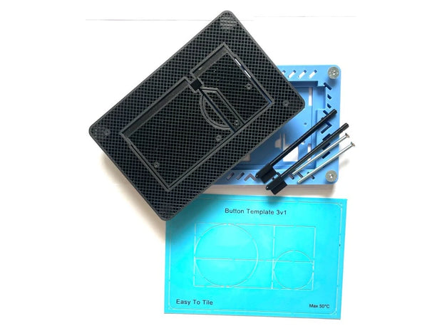 Paslėptas WC Nuleidimo Mygtukas EasyToTile – TECE (3-in-1 Išpjova)