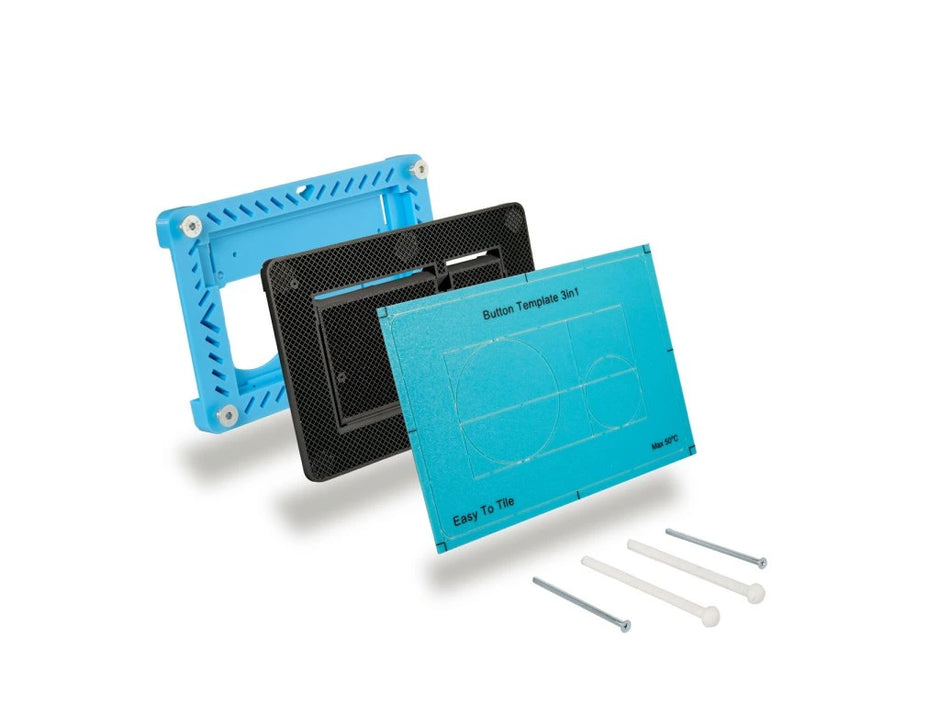 Paslėptas WC Nuleidimo Mygtukas EasyToTile – TECE (3-in-1 Išpjova)