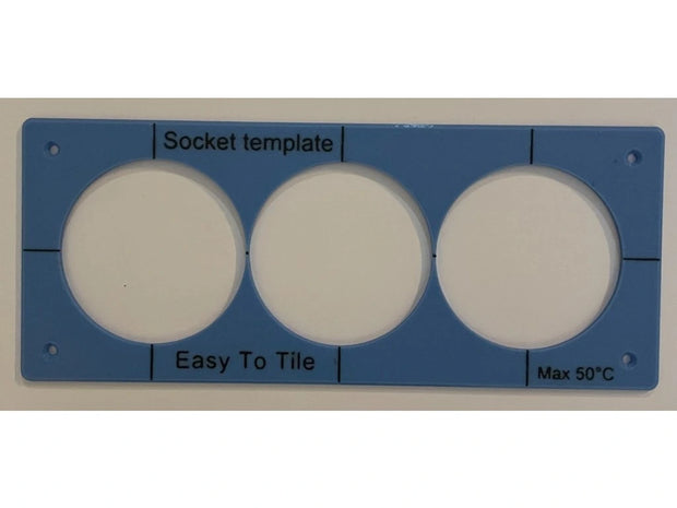 WC Nuleidimo Mygtuko Lizdo Šablonas EasyToTile – Socket (10 × 24 cm)