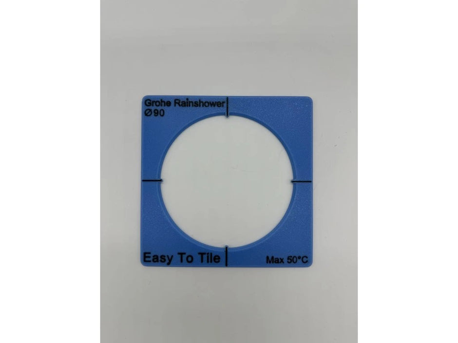 Dušo Sistemos Montavimo Šablonas EasyToTile – Grohe RainShower (12 × 12 cm)