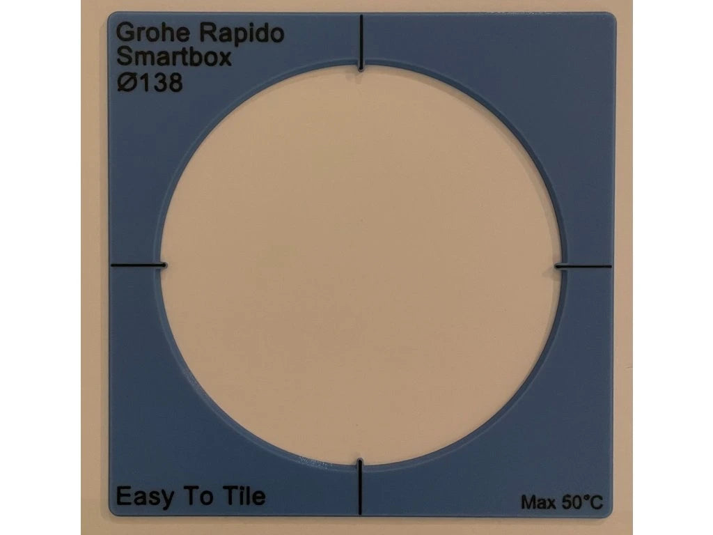 Installation Template EasyToTile – Grohe Rapido SmartBox Ø 138 mm (18 × 18 cm)